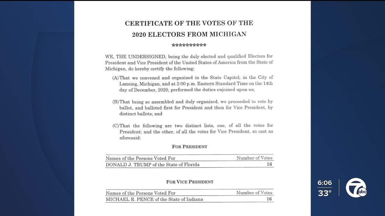 Congressional committee investigates fake election certificates sent by Michigan GOP leaders