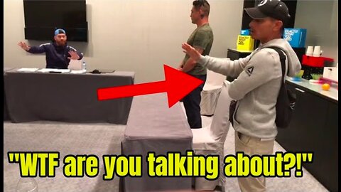 Diego Sanchez coach Joshua Fabia CRASHES UFC fighter meeting