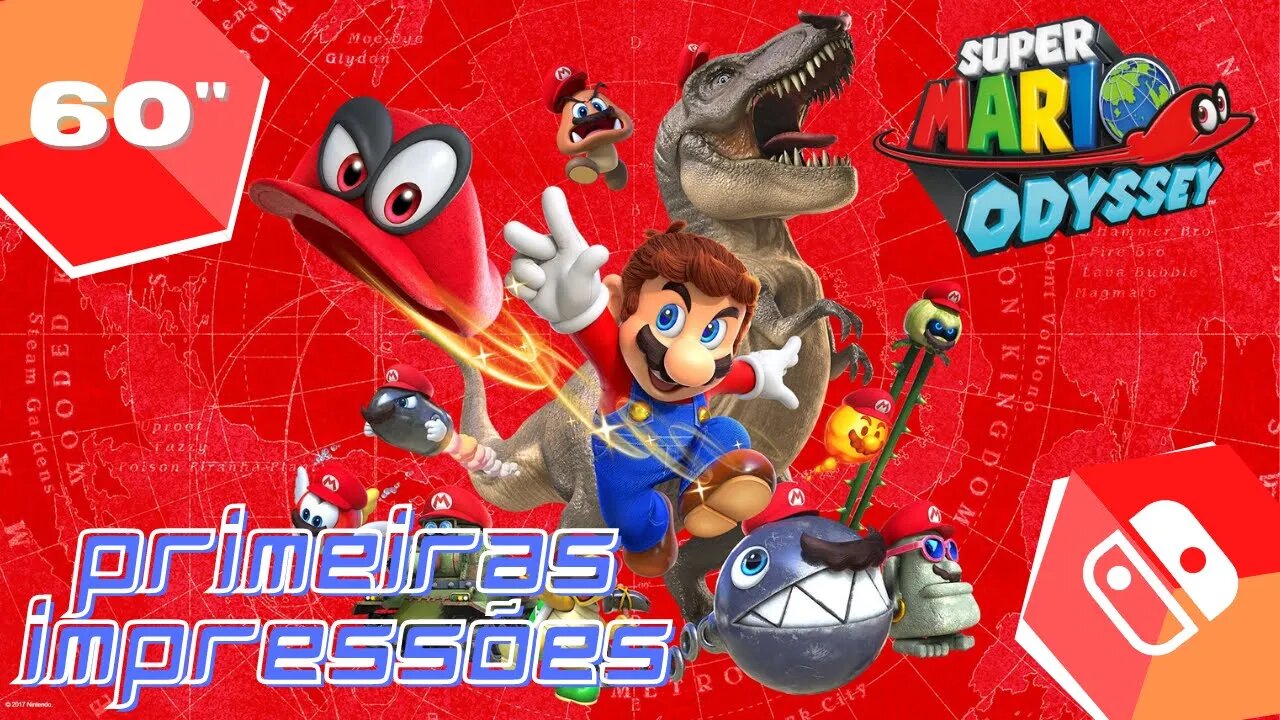 ⏰🎮 60Min: Super Mario Odyssey - Switch - SEM COMENTÁRIOS