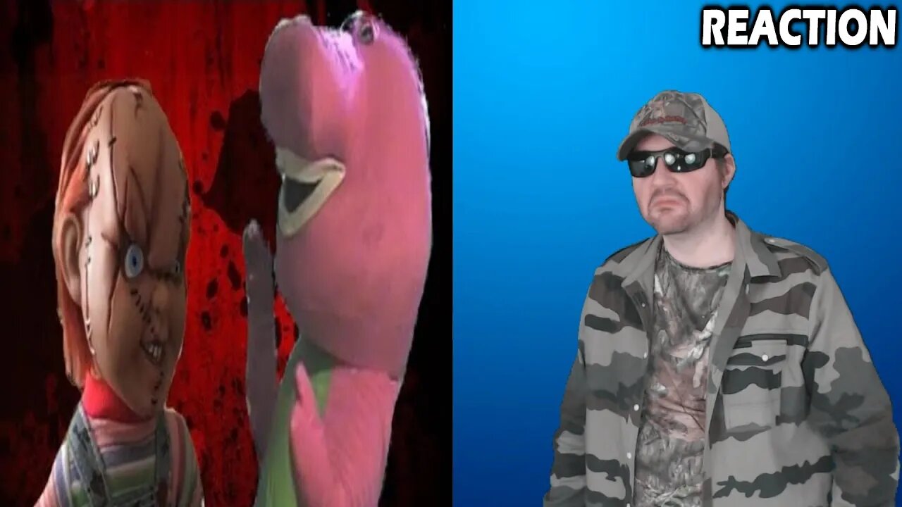 Chucky Vs Barney The Dinosaur (daretobestupidshow) REACTION!!! (BBT)
