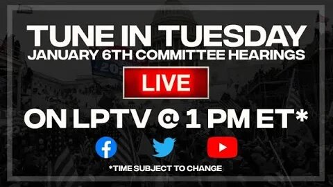 LIVE: The January 6th Committee hearings continue at 1 PM ET.