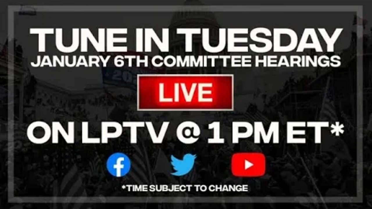 LIVE: The January 6th Committee hearings continue at 1 PM ET.