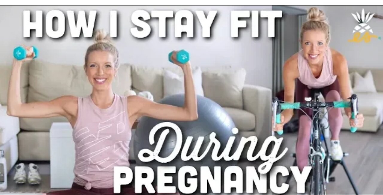 How I Stay Fit While Pregnant _ Prenatal Exercises at Home(1080P_HD)