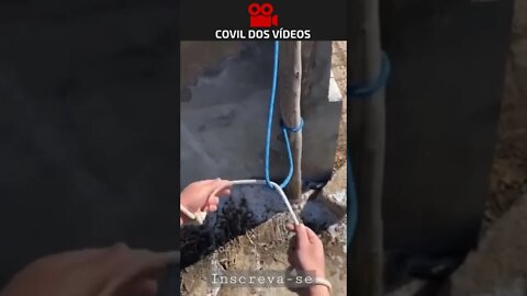 TRUQUE PRA SE SOLTAR DE UMA CORDA 😱😱😱 #shorts