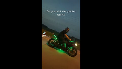 When you send signals to your gf on the way home