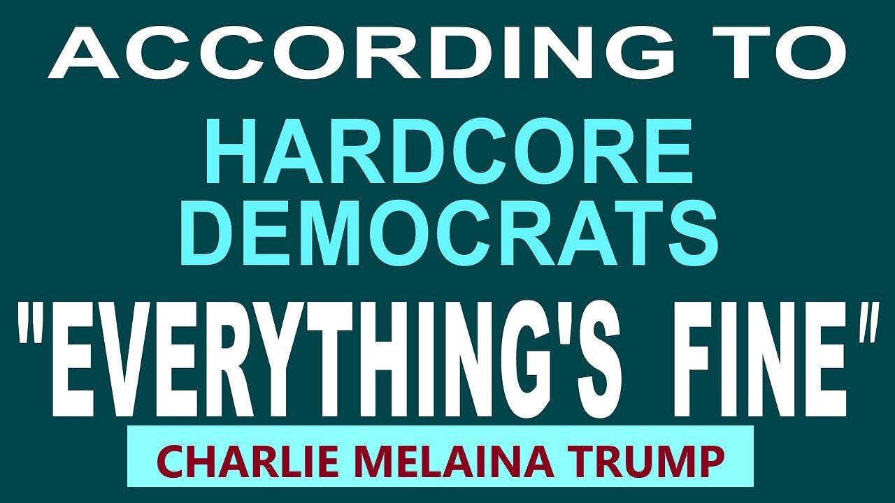 "EVERYTHING'S FINE" According To Hardcore Democrats - Condensed