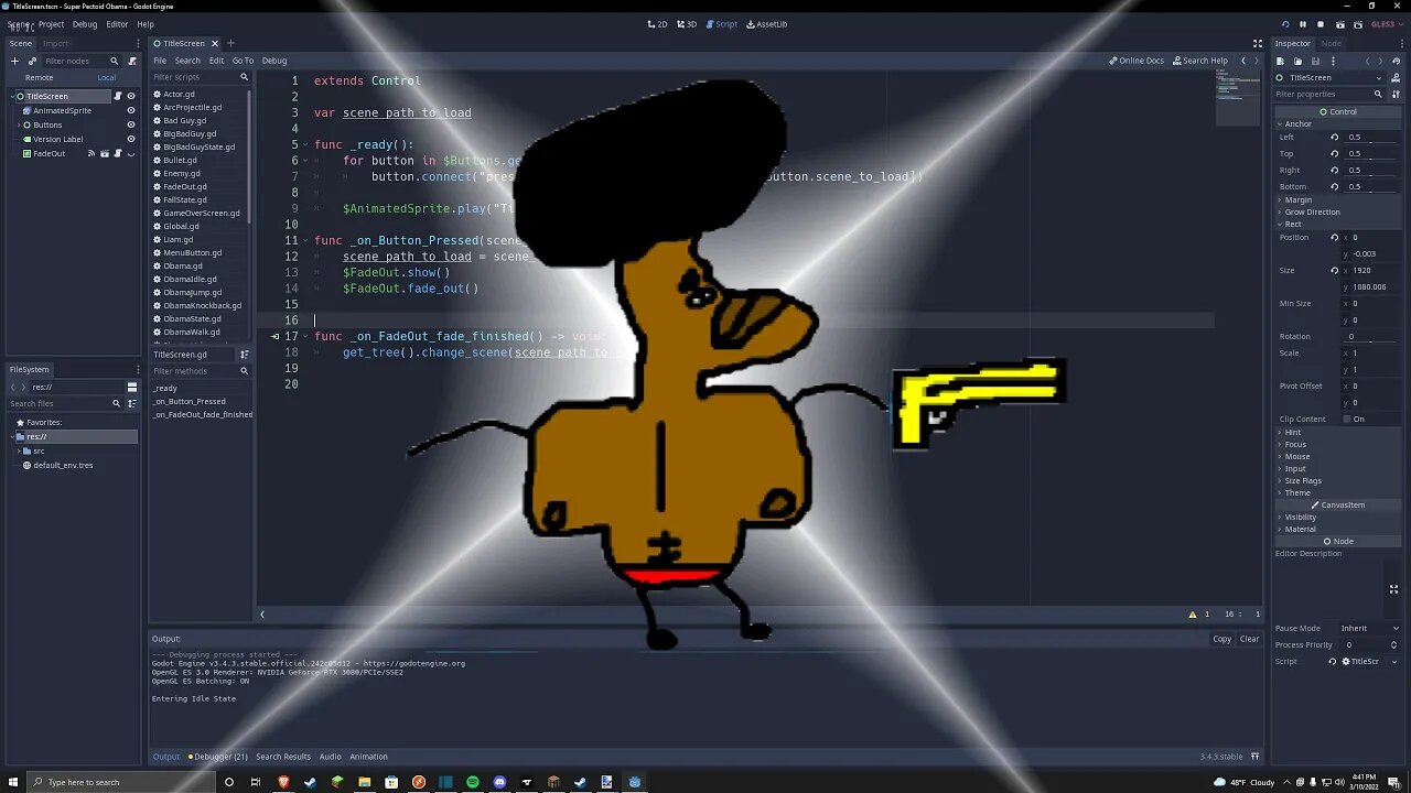 How I Made Obama Aim in Godot | Super Pectoid Obama Devlog #2