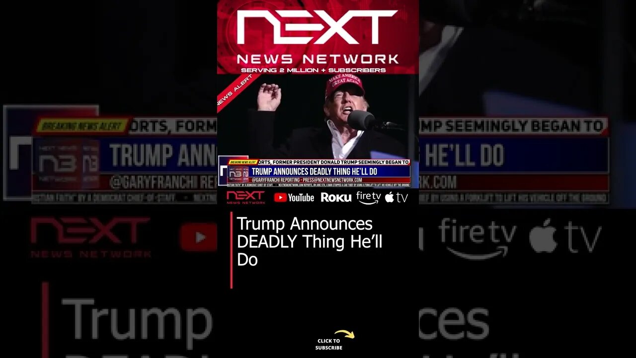 Trump Announces DEADLY Thing He’ll Do #shorts