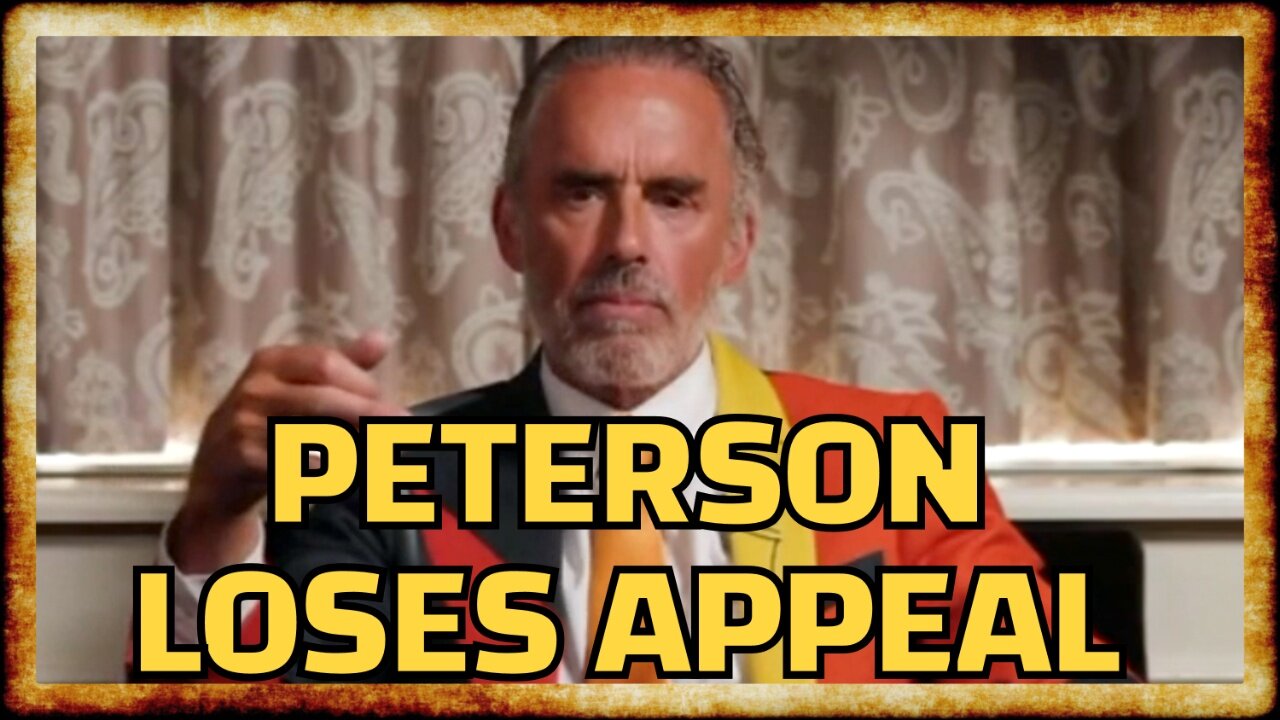 Jordan Peterson LOSES Appeal, To Undergo 'Social Media Training'