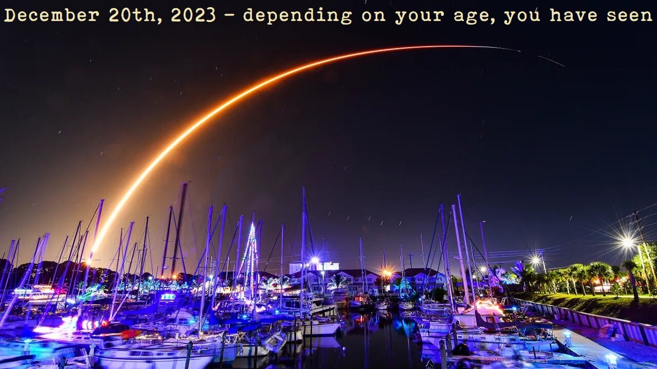 depending on your age, you have seen