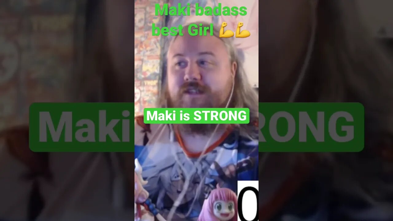 BADASS BEST GIRL Maki is strong! Absolute coolest tough girl #anime #animegirl #reaction #shorts