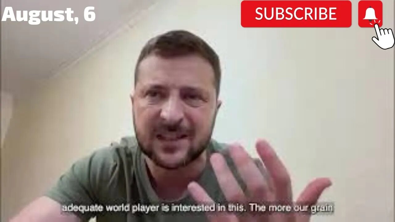 Vladimir Zelensky Explanations Augustus 6 2022 (Subtitle)
