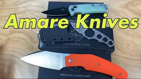 Amare knives of note ! Designs by Tashi Bharucha & Uli Hennicke !