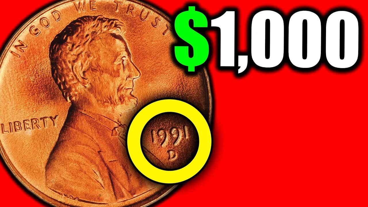These LINCOLN PENNIES ARE WORTH A LOT OF MONEY!! 1991 PENNY Coin Values