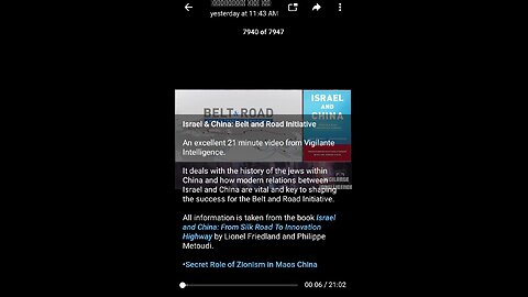 Documentary: Isreal and China's Relations
