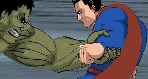 Superman vs Hulk animation cartoon part1/3