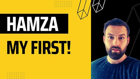 Hamza made me do it... My first video!