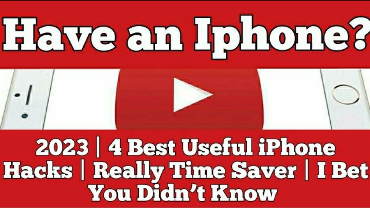 Have an Iphone? 2023 | 4 Best Useful iPhone Hacks | Really Time Saver | I Bet You Didn’t Know