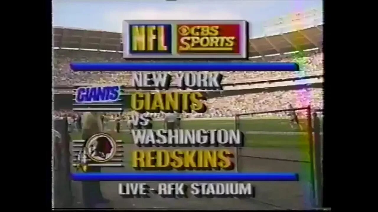 1990-10-14 New York Giants vs Washington Redskins