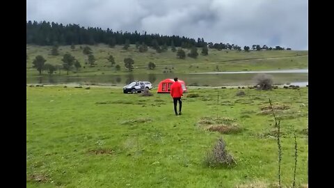 Camping with HOT TENT
