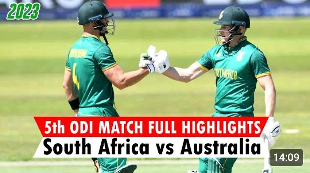 South Africa Vs Australia full highlight match