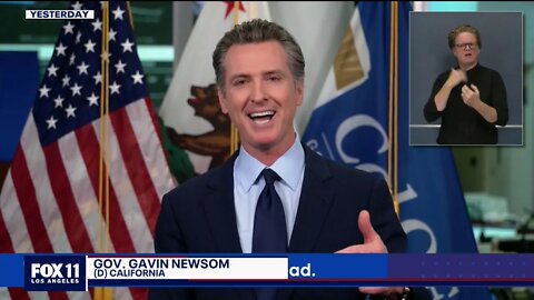 FOX 11 LA - Gov. Newsom at French restaurant allegedly not following COVID-19 protocols