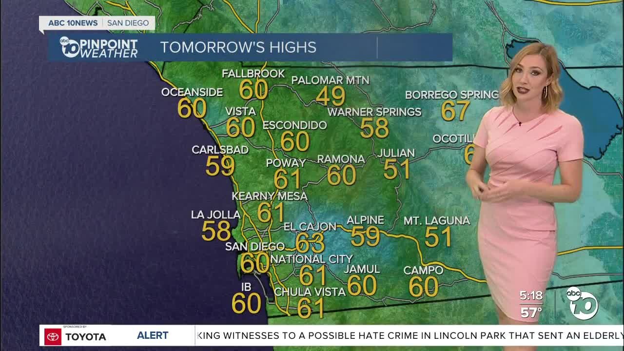 ABC 10News Pinpoint Weather with Meteorologist Leah Pezzettioo