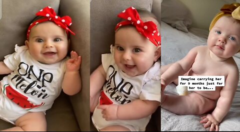 Cute chubby baby- Funny video