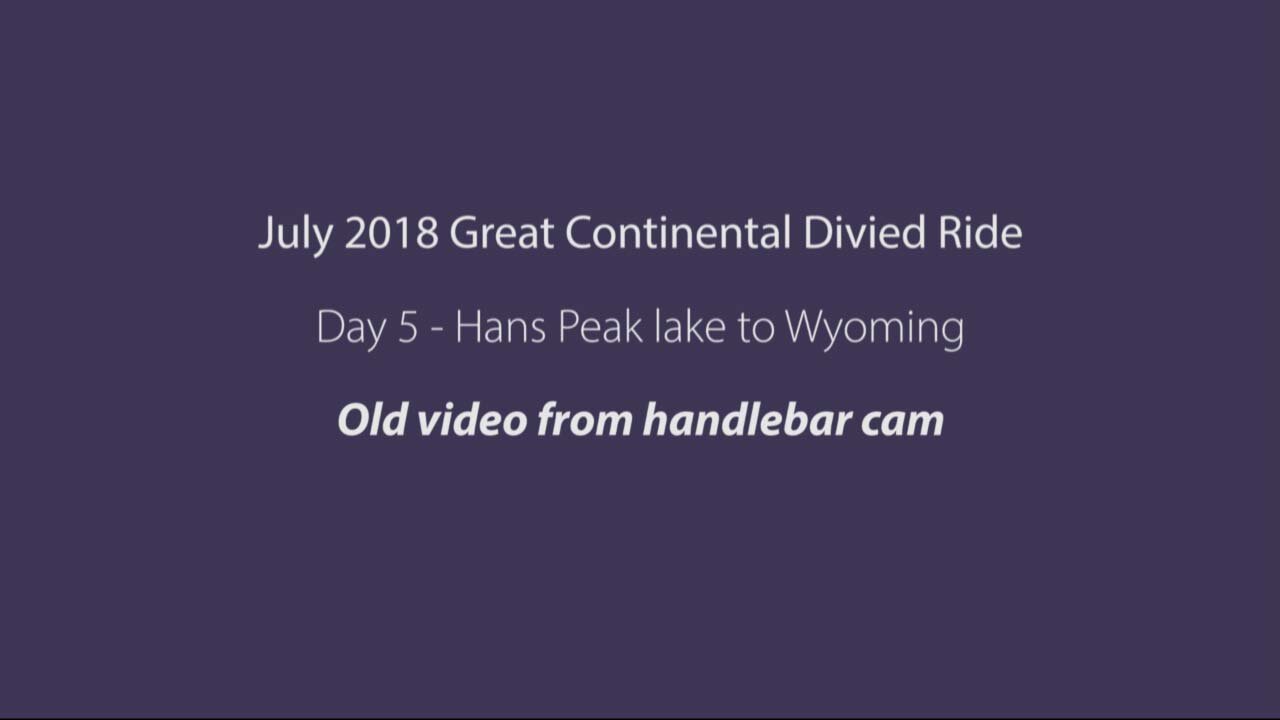 2018 - Great Continental Divide Ride - Day 5