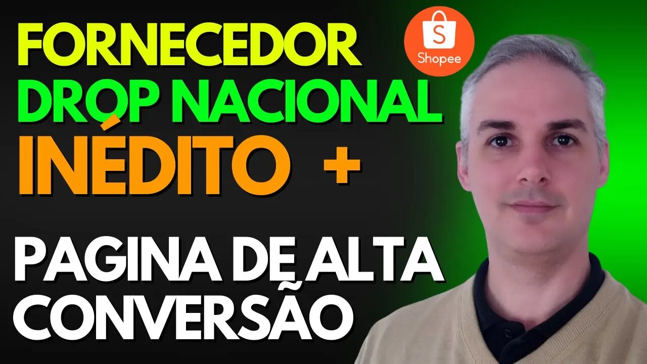 FORNECEDOR DE DROP NACIONAL INÉDITO + PAGINA DE ALTA CONVERSÃO