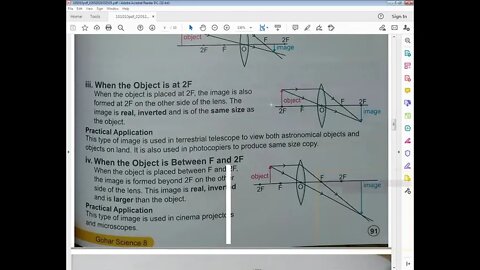 PHYSICS Class 8th Lecture#7 UNIT#10When the object is at 2F