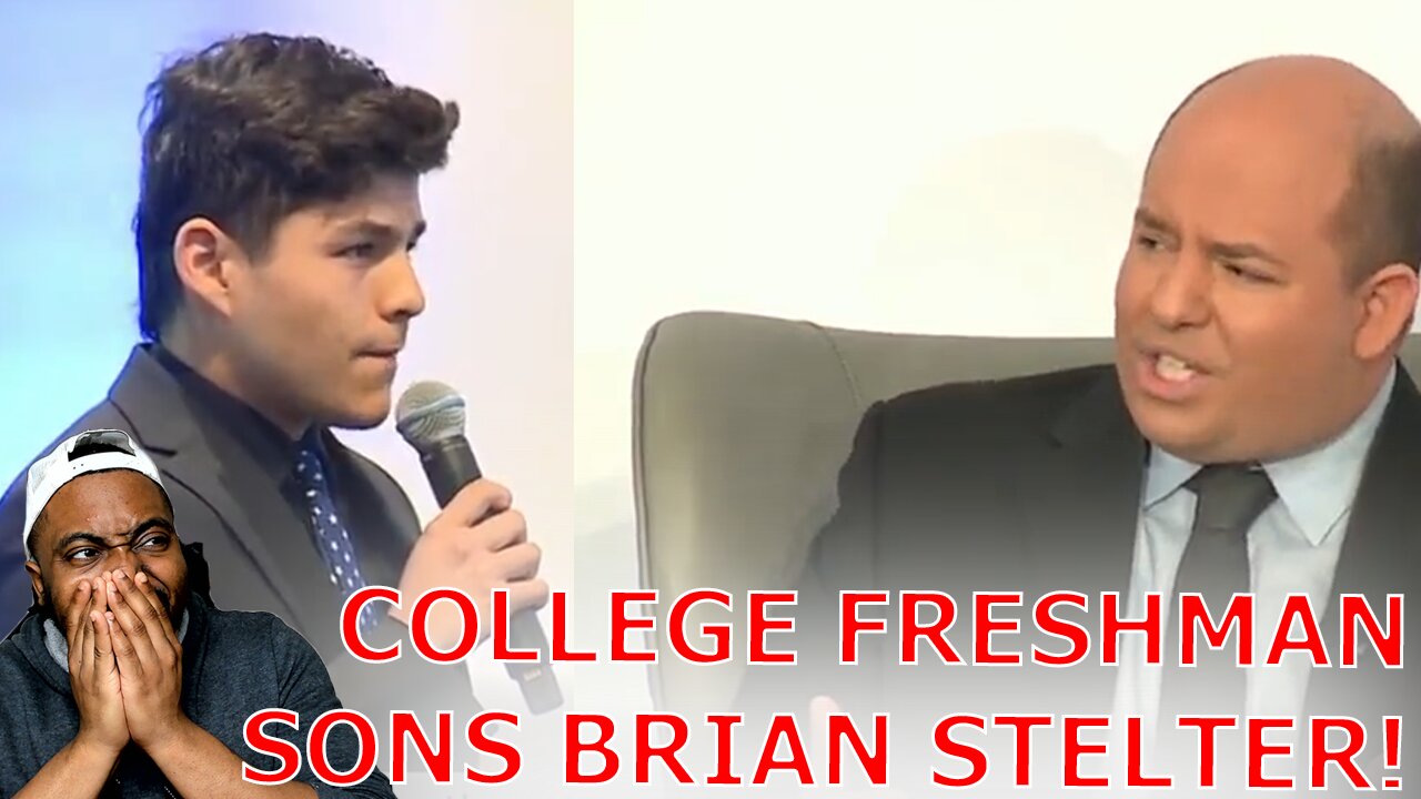 Brian Stelter OWNED By College Freshman To His FACE With FACTS On CNN Being A Fake News Network