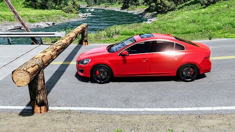 Cars vs Log Trap – BeamNG | Well Played