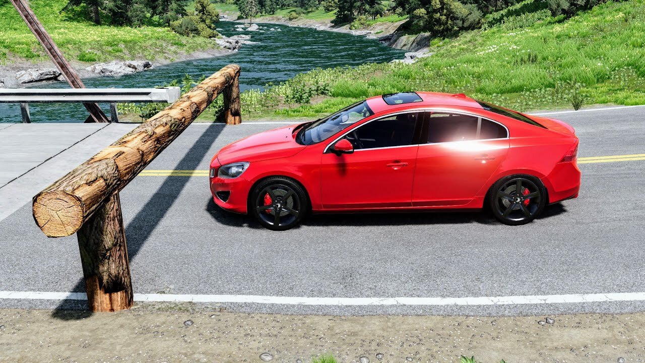 Cars vs Log Trap – BeamNG | Well Played