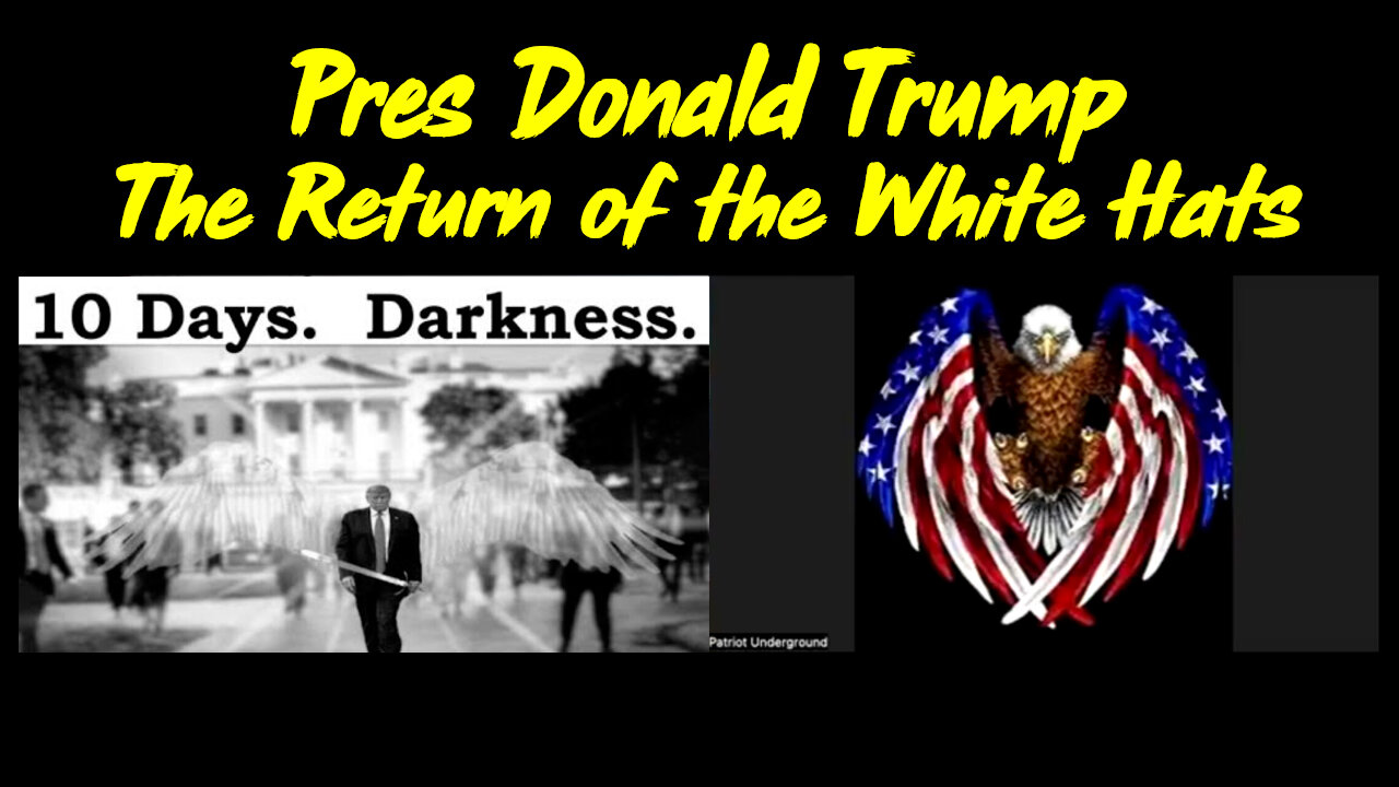 Pres Donald Trump & The Return of the White Hats @Patriot Underground