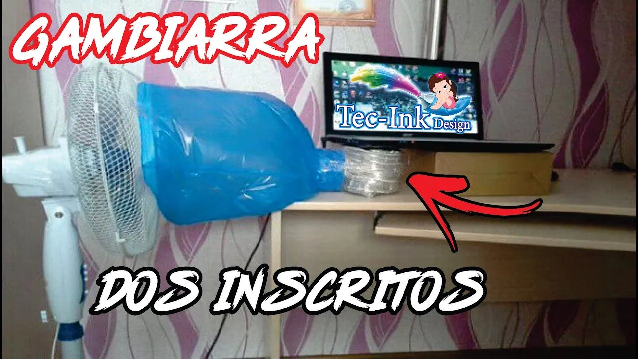 Gambiarra Do Inscrito - Pau De Selfie Vira Suporte - Pc C/ Ligação Direta - Gambi No Cooler Do Note