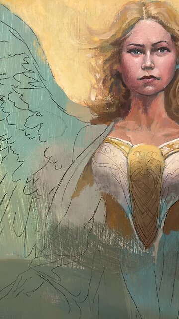 Dressed in White in progress