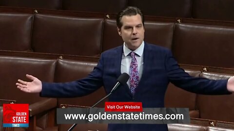 Democrat KAREN Lectures Matt Gaetz as He Delivered Passionate Speech Against Red Flag Laws!