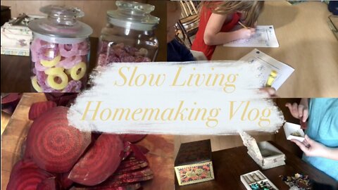 Join me for a restful Vlog!💕 Learning to embrace Slow living…Fermenting, homeschool, organization,