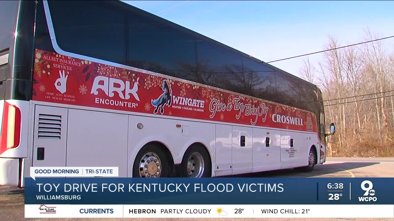 Businesses collect holiday donations for flood victims