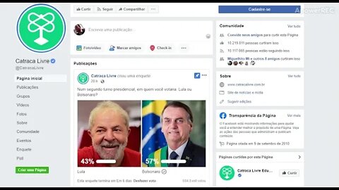 COMPARTILHE !!! ENQUETE QUE BOLSONARO HUMILHA LULA NO CATRACA LIVRE