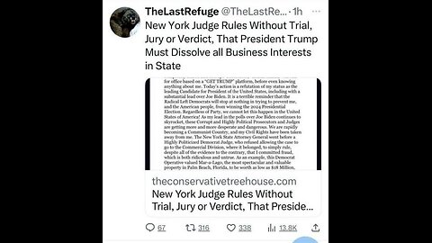 Judge ORDERS Trump Organization SHUT DOWN In Shocking Corrupt Ruling 9-27-23 Timcast IRL