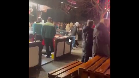 Syrian Islamists march in Christmas markets in Stuttgart to show the Germans...