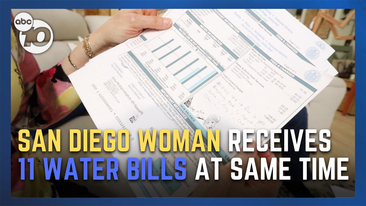 Some San Diegans receiving multiple water bills at all once