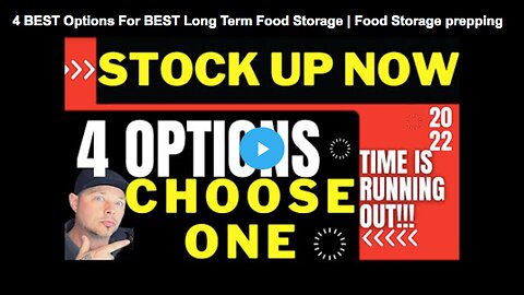 Learn about the four best options for long-term food storage