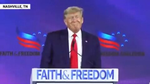 Donald Trump at Faith and Freedom conference teasing another presidential run in 2024