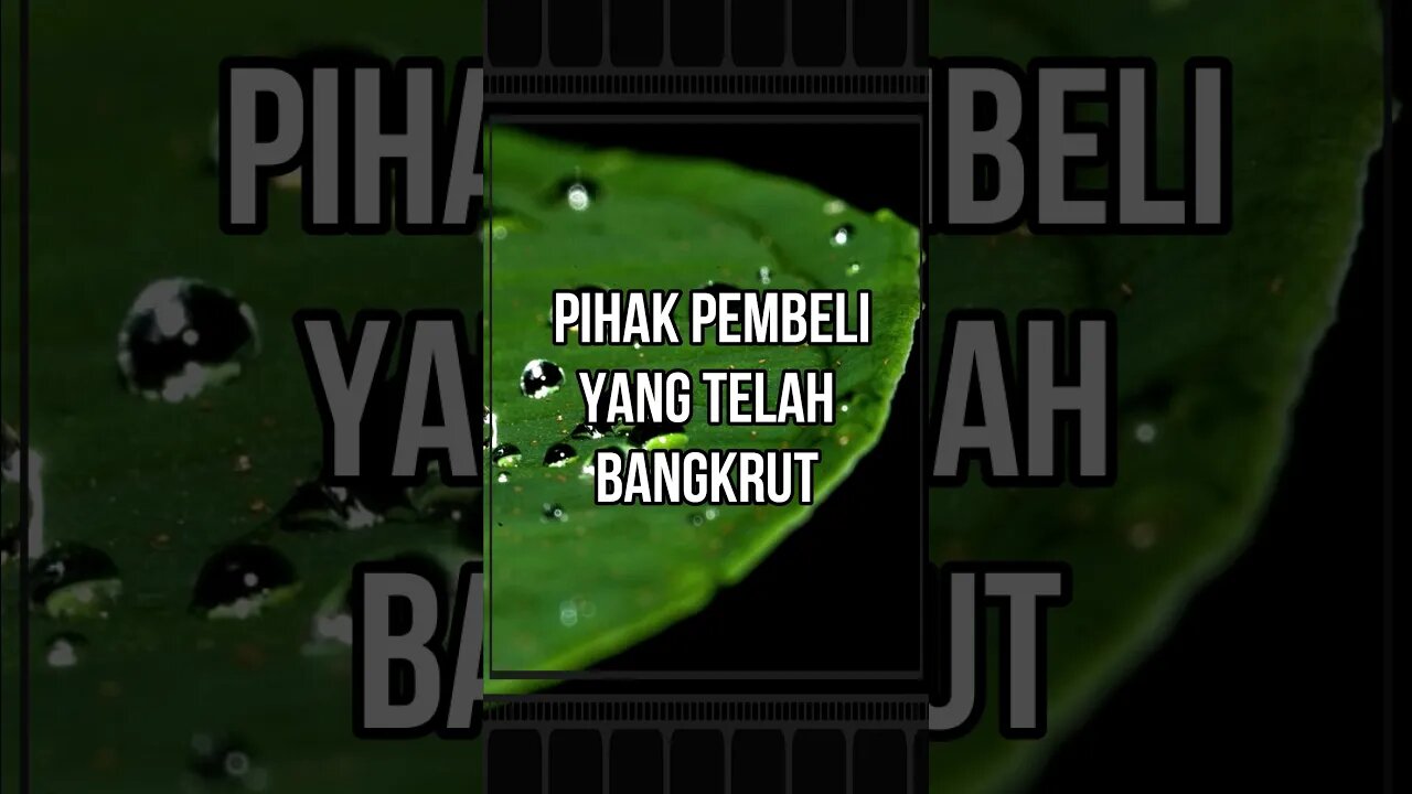 Orang yang mendapati barang jualannya pada pihak pembeli yang telah bangkrut, maka ia boleh menarik