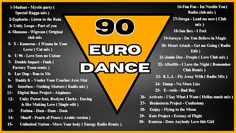 The Best Eurodance (90 a 99) - part 1
