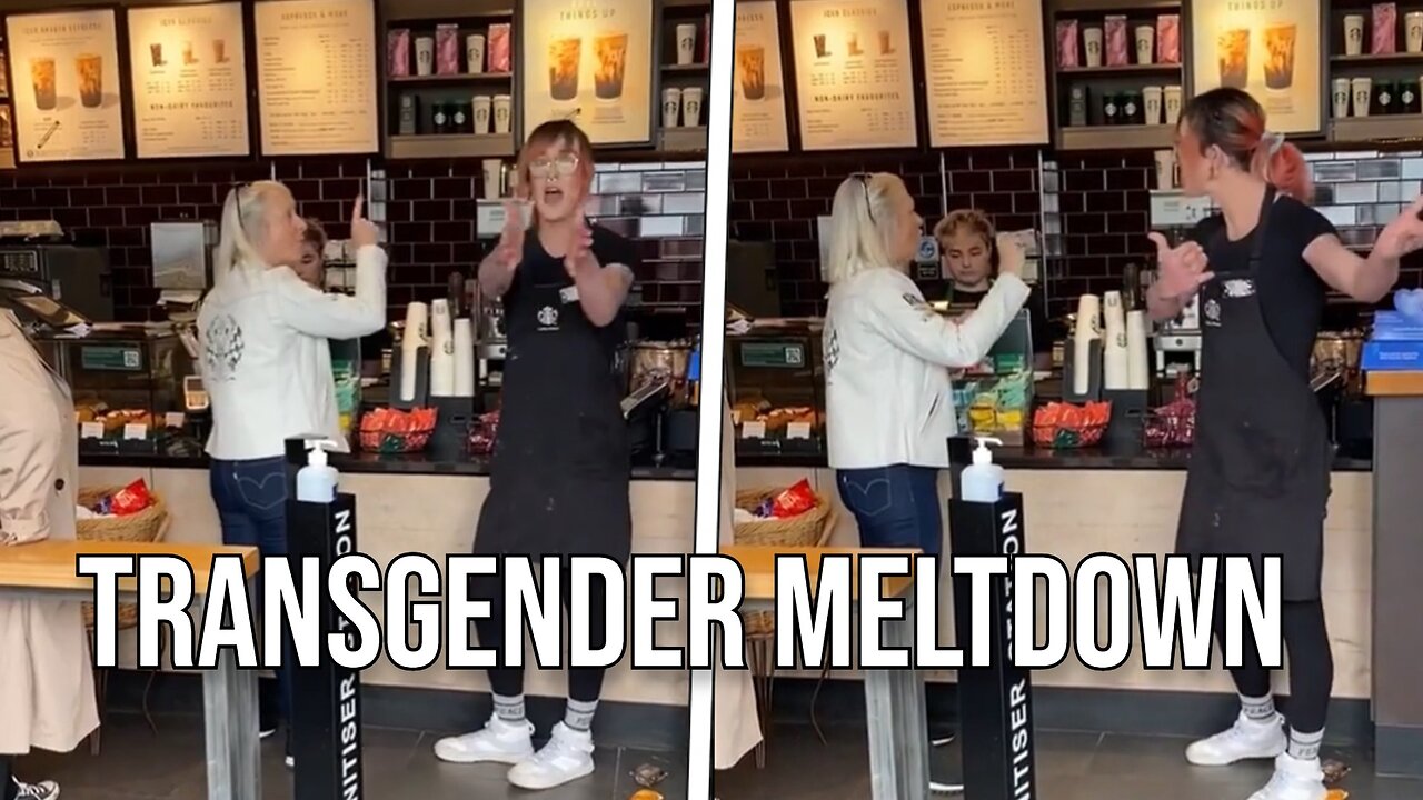 Transgender Psychopath! has a meltdown and attacks a customer over "Misgendering"