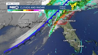 Cold front set to move through Monday morning